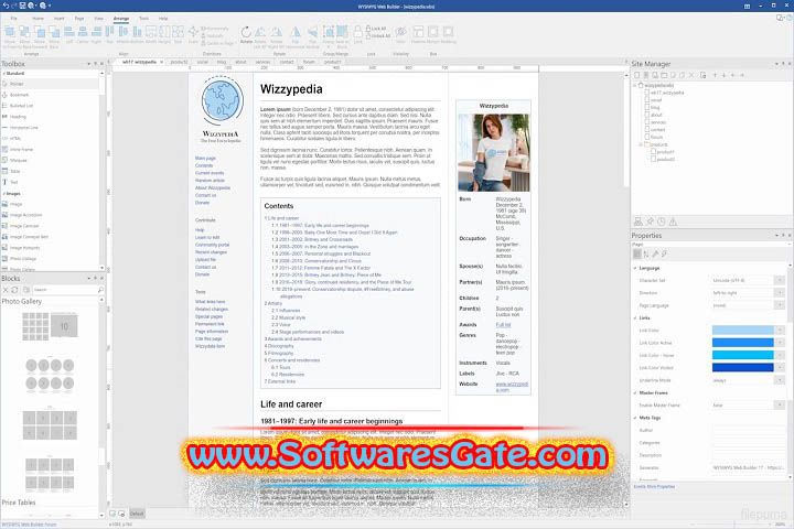 WYSIWYG Web Builder : Version 19.3.1 (x64) (Software) WYSIWYG Web Builder : Version 19.3.1 (x64) (Software)