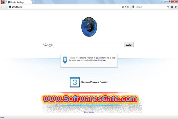 Waterfox : Version G6.0.18 (Software)