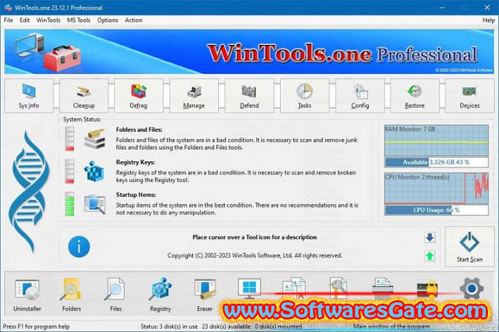 WinTools.one Professional : Version 24.8.1 (Software)