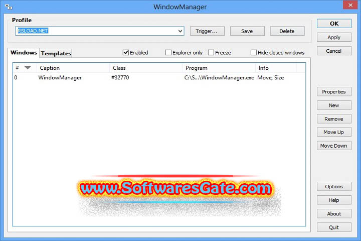WindowManager : Version 10.20 (Software) WindowManager : Version 10.20 (Software)