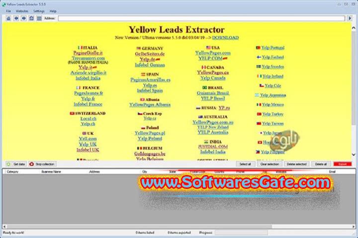 Yellow Leads Extractor : Version 9.1.1 (Software) Yellow Leads Extractor : Version 9.1.1 (Software)