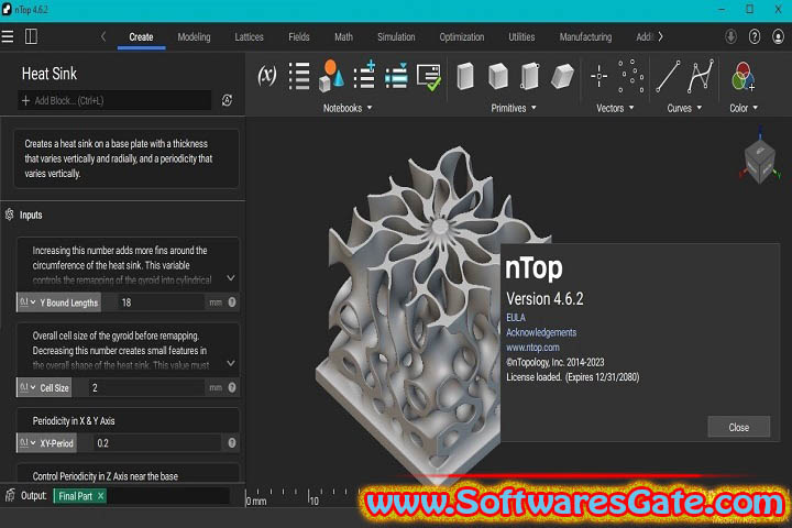nTopology: Version 5.3.2 (x64) (Software) nTopology: Version 5.3.2 (x64) (Software)