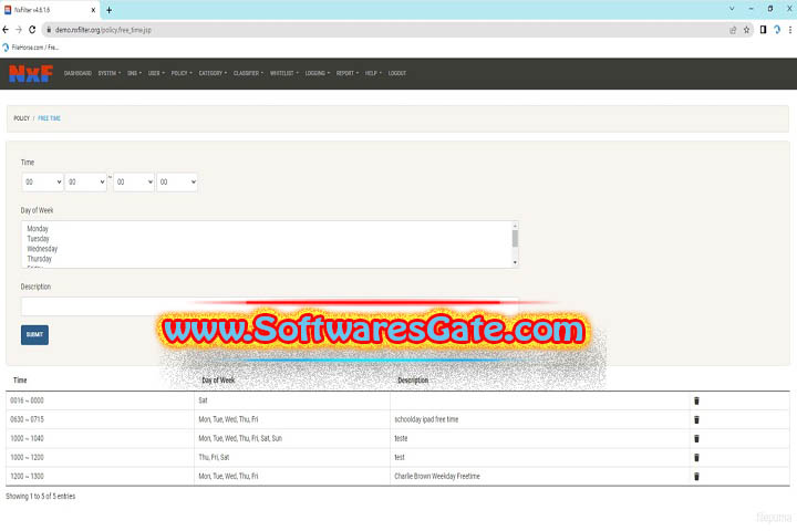 NxFilter : Version 4.7.0.2 (Software) NxFilter : Version 4.7.0.2 (Software)
