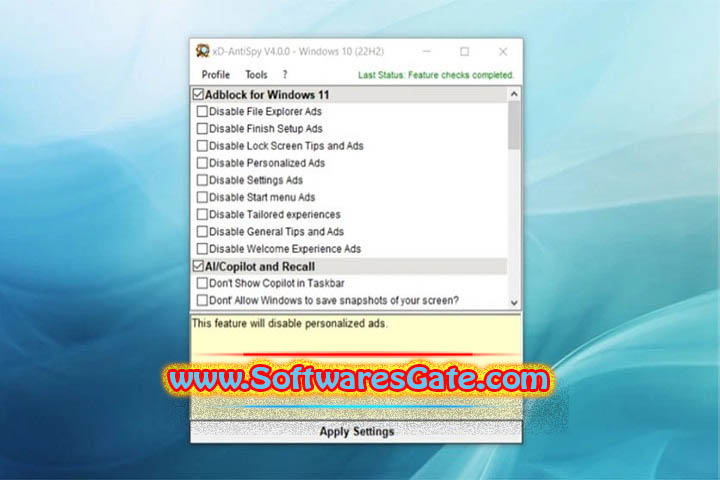 Builtbybel XD-AntiSpy : Version 4.13.0 (Latest Software)