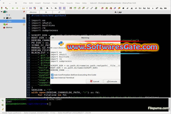 CherryTree : Version 1.1.4.0 (Latest Software)