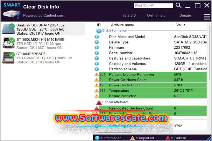 Clear Disk Info : Version 4.3.0.0 (Latest Software) Clear Disk Info : Version 4.3.0.0 (Latest Software)