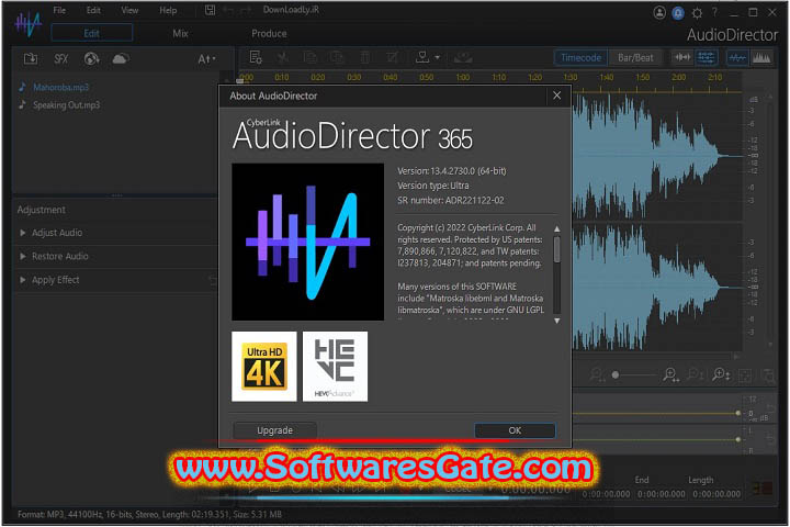 CyberLink AudioDirector Ultra : Version 2025 v15.0.4506.9 (Latest Software)