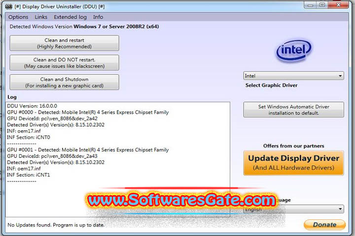 Display Driver Uninstaller : Version v18.0.8.1 (Latest Software) Display Driver Uninstaller : Version v18.0.8.1 (Latest Software)