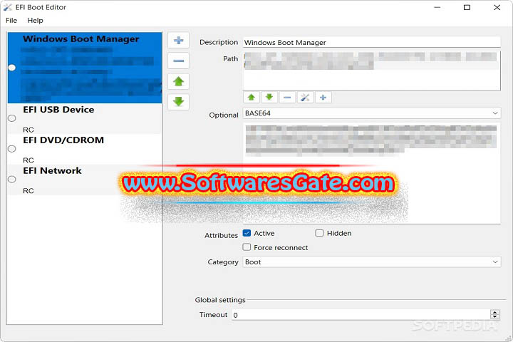 EFI Boot Editor : Version v1.5.1 (Latest Software)
