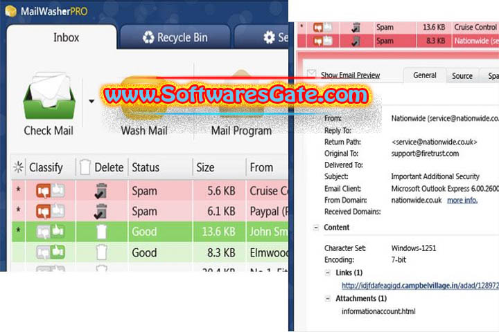 Firetrust MailWasher Pro : Version 7.15.12 (Latest Software)