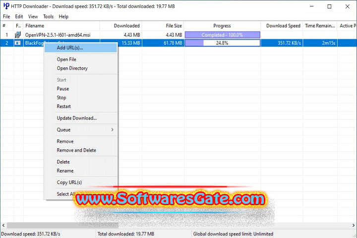 HTTP Downloader : Version 1.0.6.4 (Latest Software) HTTP Downloader : Version 1.0.6.4 (Latest Software)