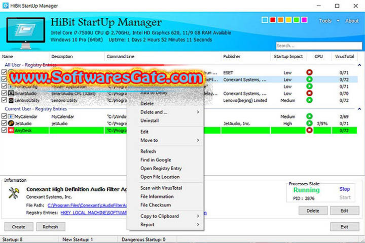 HiBit Startup Manager : Version 2.6.50 (Latest Software) HiBit Startup Manager : Version 2.6.50 (Latest Software)