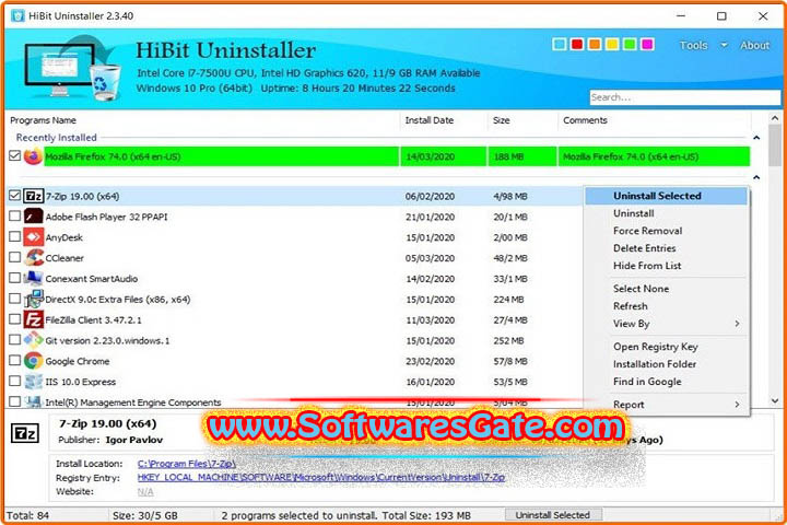 HiBit Uninstaller : Version 3.2.40.100 (Latest Software) HiBit Uninstaller : Version 3.2.40.100 (Latest Software)