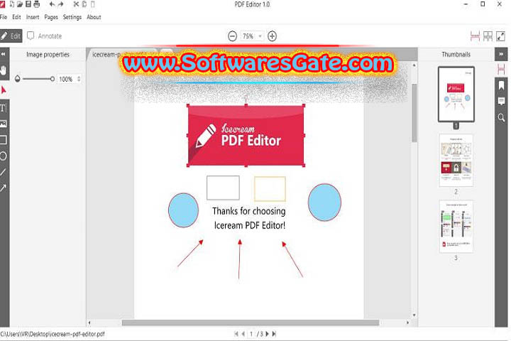 Icecream PDF Editor Pro : Version 3.27 (Latest Software)