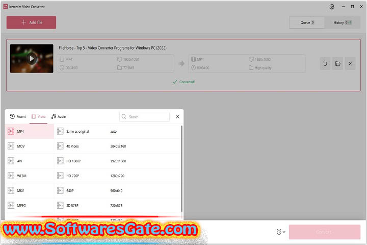 Icecream Video Converter Pro : Version 1.45 (Latest Software) Icecream Video Converter Pro : Version 1.45 (Latest Software)