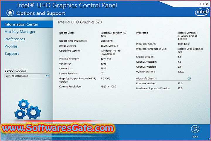 Intel Graphics Driver : Version 101.6078 (Latest Software)
