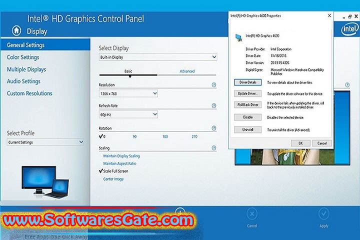 Intel Graphics Driver : Version 101.6078 (Latest Software)