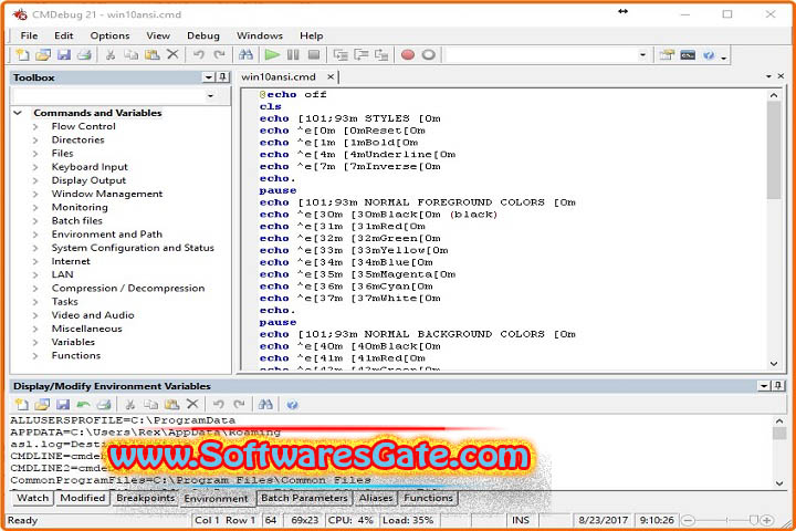 JP Software CMDebug : Version 33.00.11 (Latest Software)