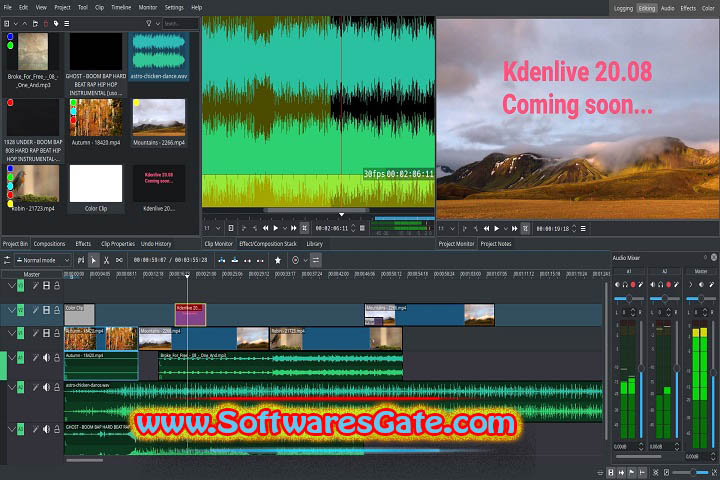 Kdenlive : Version 24.08.1 (Latest Software)