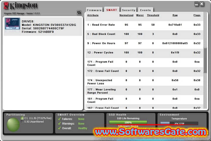 Kingston SSD Manager : Version 1.5.4.9 (Latest Software) Kingston SSD Manager : Version 1.5.4.9 (Latest Software)