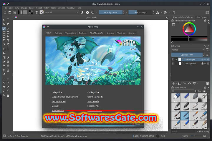Krita : Version 5.2.5 (Latest Software) Krita : Version 5.2.5 (Latest Software)
