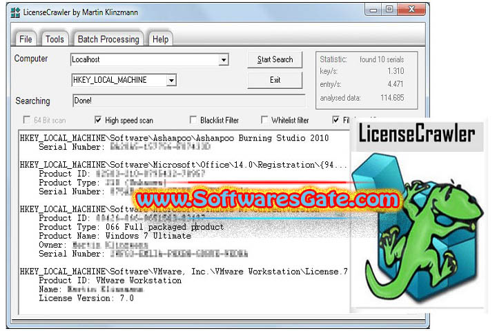 LicenseCrawler : Version 2.11.2834 (Latest Software) LicenseCrawler : Version 2.11.2834 (Latest Software)