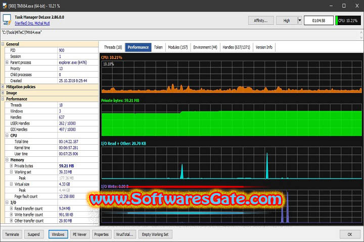 MiTeC Task Manager DeLuxe : Version 4.8.6 (Latest Software)