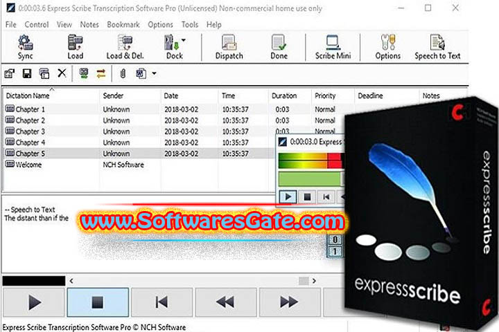 NCH Express Scribe Pro : Version 13.17 (Latest Software)