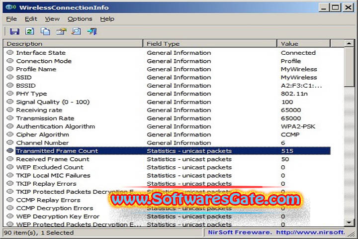 NirSoft WifiChannelMonitor : Version 1.7.0 (Latest Software)