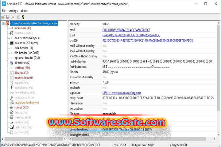 PeStudio : Version 1.0 (Latest Software)