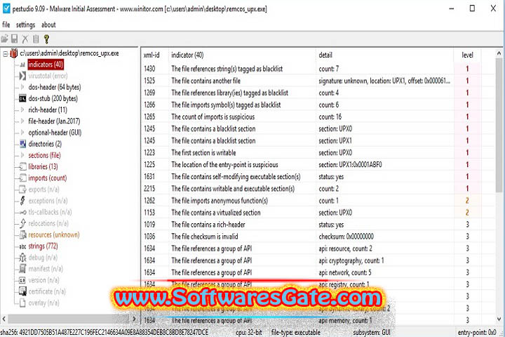PeStudio : Version 1.0 (Latest Software)