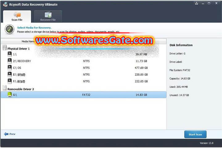 Rcysoft Data Recovery Ultimate : Version 13.9.0.0 (Latest Software) Rcysoft Data Recovery Ultimate : Version 13.9.0.0 (Latest Software)