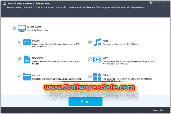 Rcysoft Data Recovery Ultimate : Version 13.9.0.0 (Latest Software) Rcysoft Data Recovery Ultimate : Version 13.9.0.0 (Latest Software)
