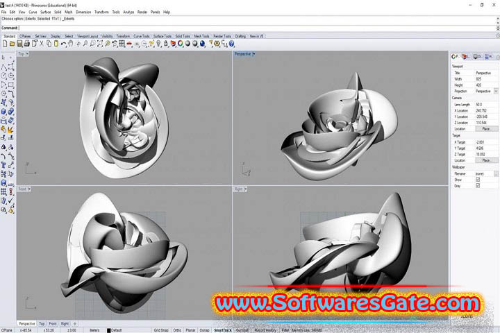 Rhinoceros : Version 8.11.24254.15001 (Latest Software)