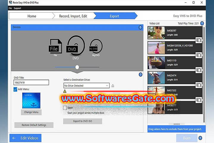 Roxio Easy VHS to DVD Plus : Version 4.0.8 (Latest Software)