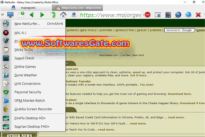 SSuite NetSurfer Extreme : Version 1.4.12.4 (Latest Software) SSuite NetSurfer Extreme : Version 1.4.12.4 (Latest Software)