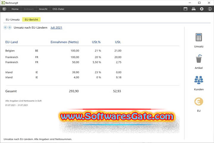 Softwarenetz Rechnung : Version 11.07 (Latest Software) Softwarenetz Rechnung : Version 11.07 (Latest Software)