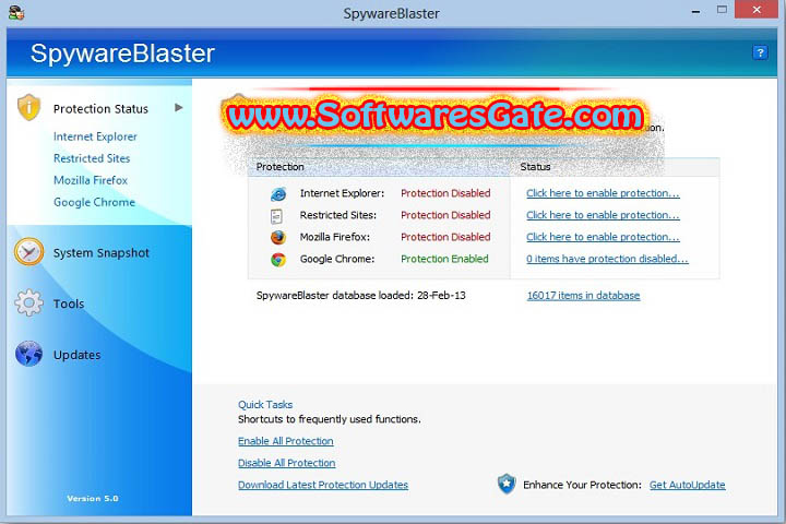 SpywareBlaster : Version 6.0 (Latest Software)