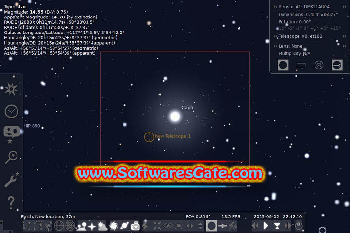 Stellarium : Version 24.3 (Latest Software)