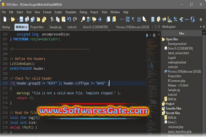SweetScape 010 Editor : Version 15.0 (Latest Software) SweetScape 010 Editor : Version 15.0 (Latest Software)