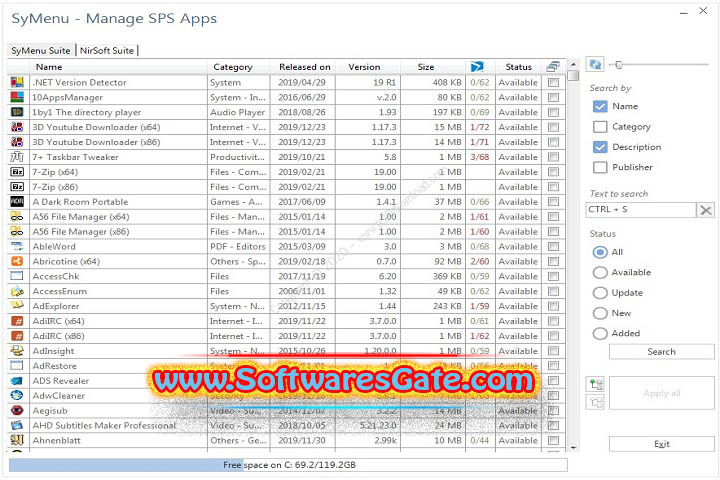 SyMenu : Version 8.4.9022 (Latest Software)