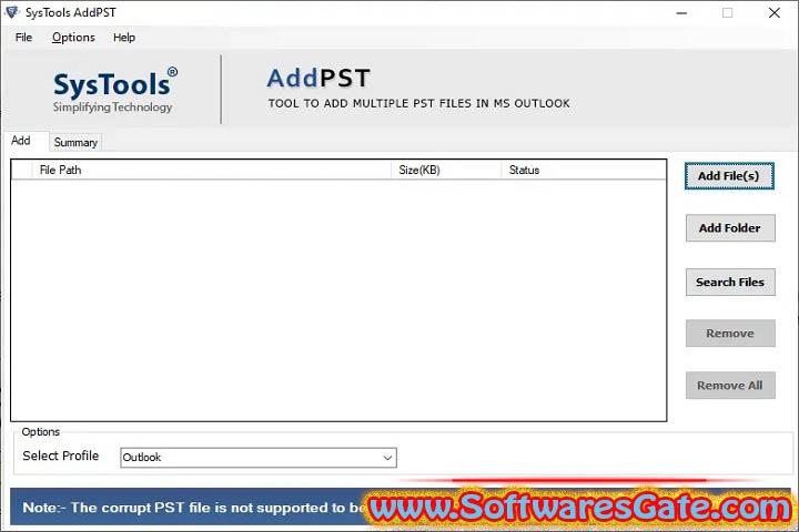 SysTools AddPST : Version 4.0 (Latest Software) SysTools AddPST : Version 4.0 (Latest Software)
