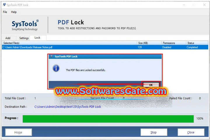 SysTools PDF Lock : Version 3.1 (Latest Software) SysTools PDF Lock : Version 3.1 (Latest Software)