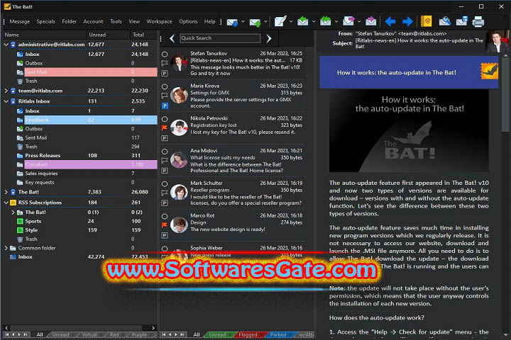 The Bat! Professional : Version 11.2.2 (Latest Software)