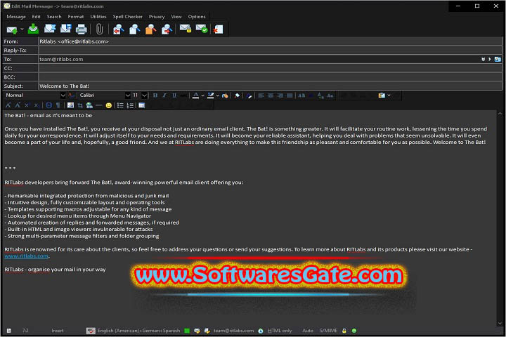 The Bat! Professional : Version 11.2.2 (Latest Software)