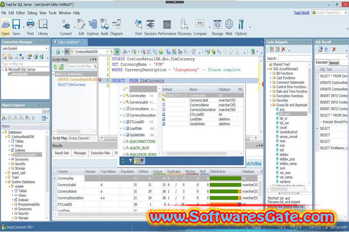 Toad for SQL Server : Version 8.1.0.28168 Xpert Edition (Latest Software)
