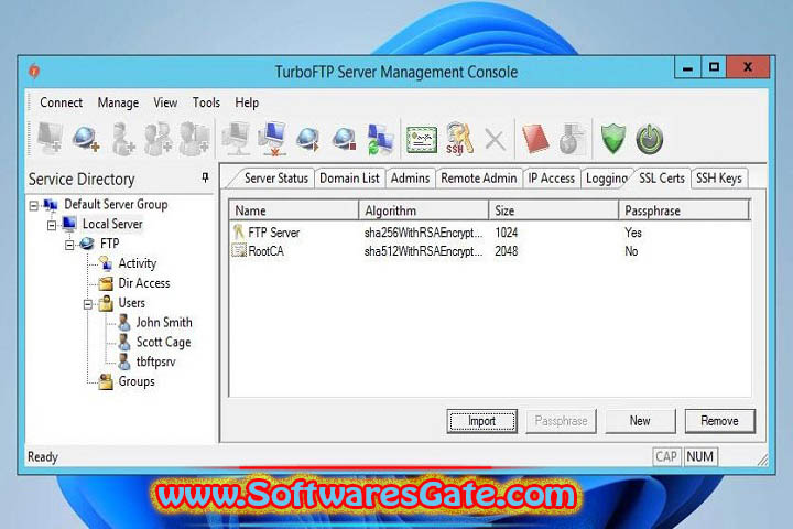 TurboFTP Server : Version 4.42.2837 (Latest Software) TurboFTP Server : Version 4.42.2837 (Latest Software)