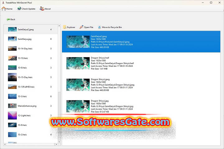 TweakNow WinSecret Plus : Version 5.6.9 (Latest Software)