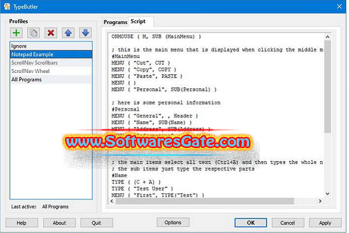 TypeButler : Version 1.12.1 (Latest Software) TypeButler : Version 1.12.1 (Latest Software)