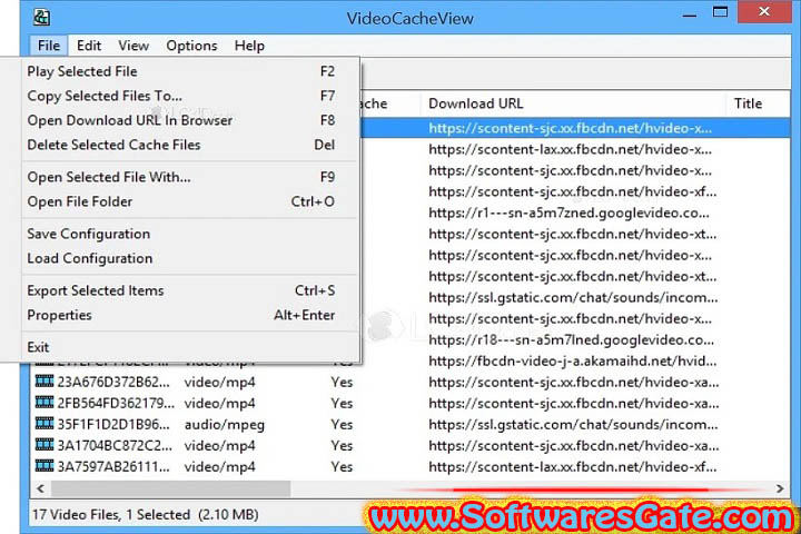 VideoCacheView : Version 3.09 (Latest Software)